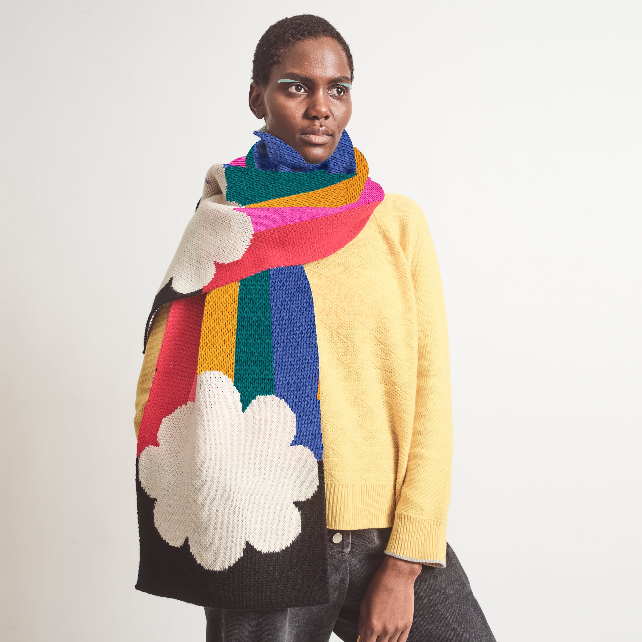 Rainbow Scarf X Tatty Devine • X-Large – misspompom
